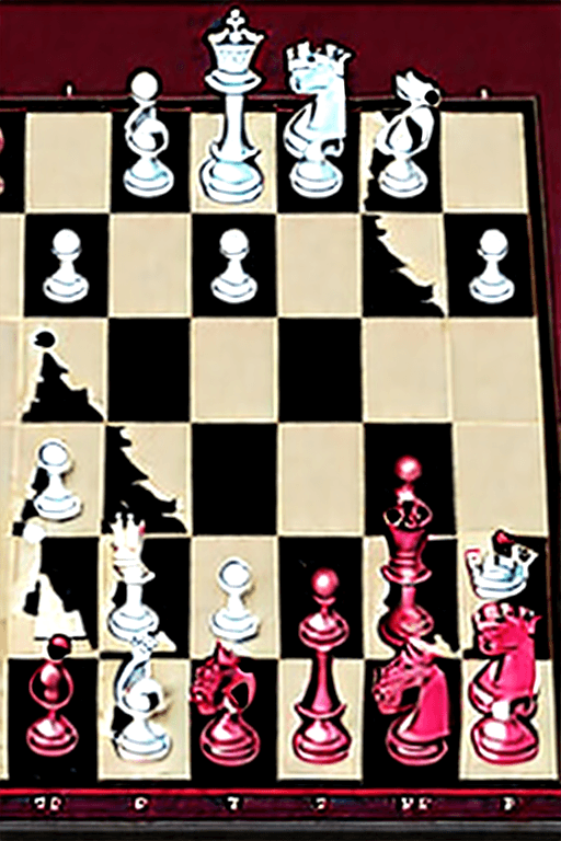 AI generated: Generate a captivating advertisement for the Pro DGT Chess Set on a 512x768 pixel canvas. The image ...