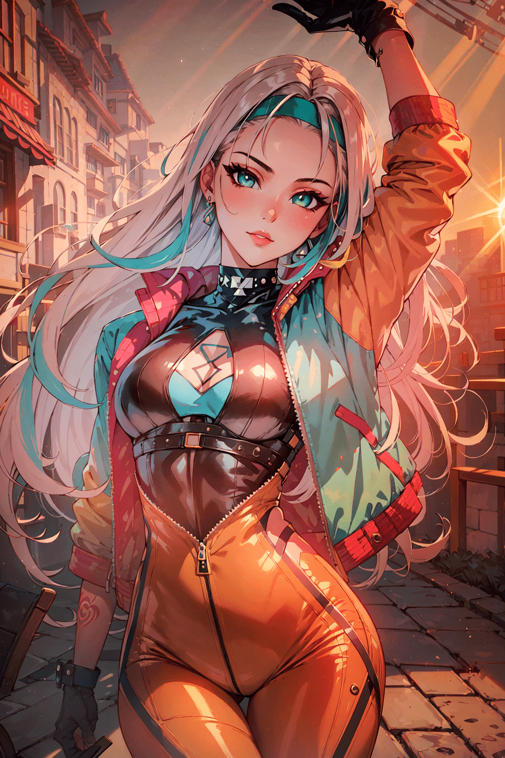 AI generated: (masterpiece, best illustration, extreme light and shadow), (1boy:.6), solo, (non binary:.8), (girl ...