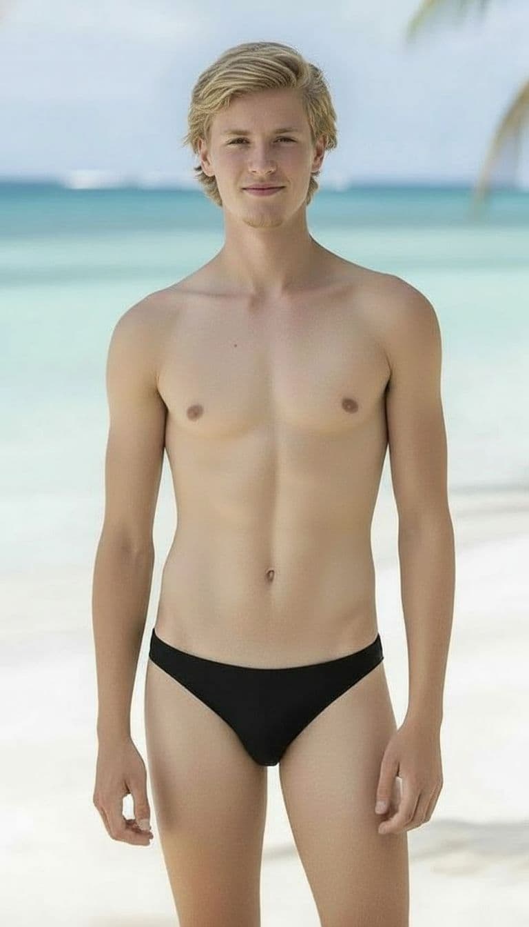 AI generated: Double the size of middle front part of swimming trunks
Make hair on head a little longer
Increase...