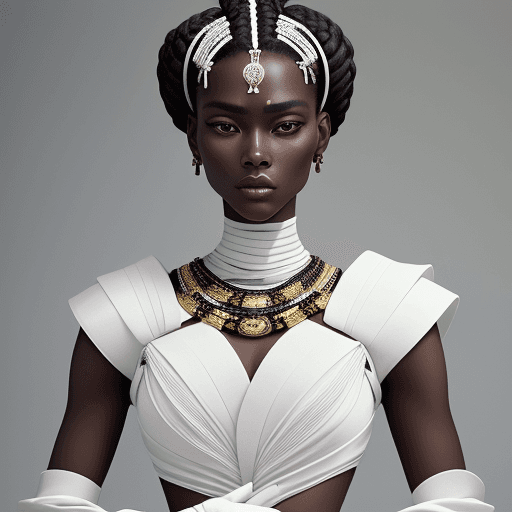 AI generated: fuji film, Vogue editorial cover perfect hands, body, beautiful and perfect face, full body, haute c...