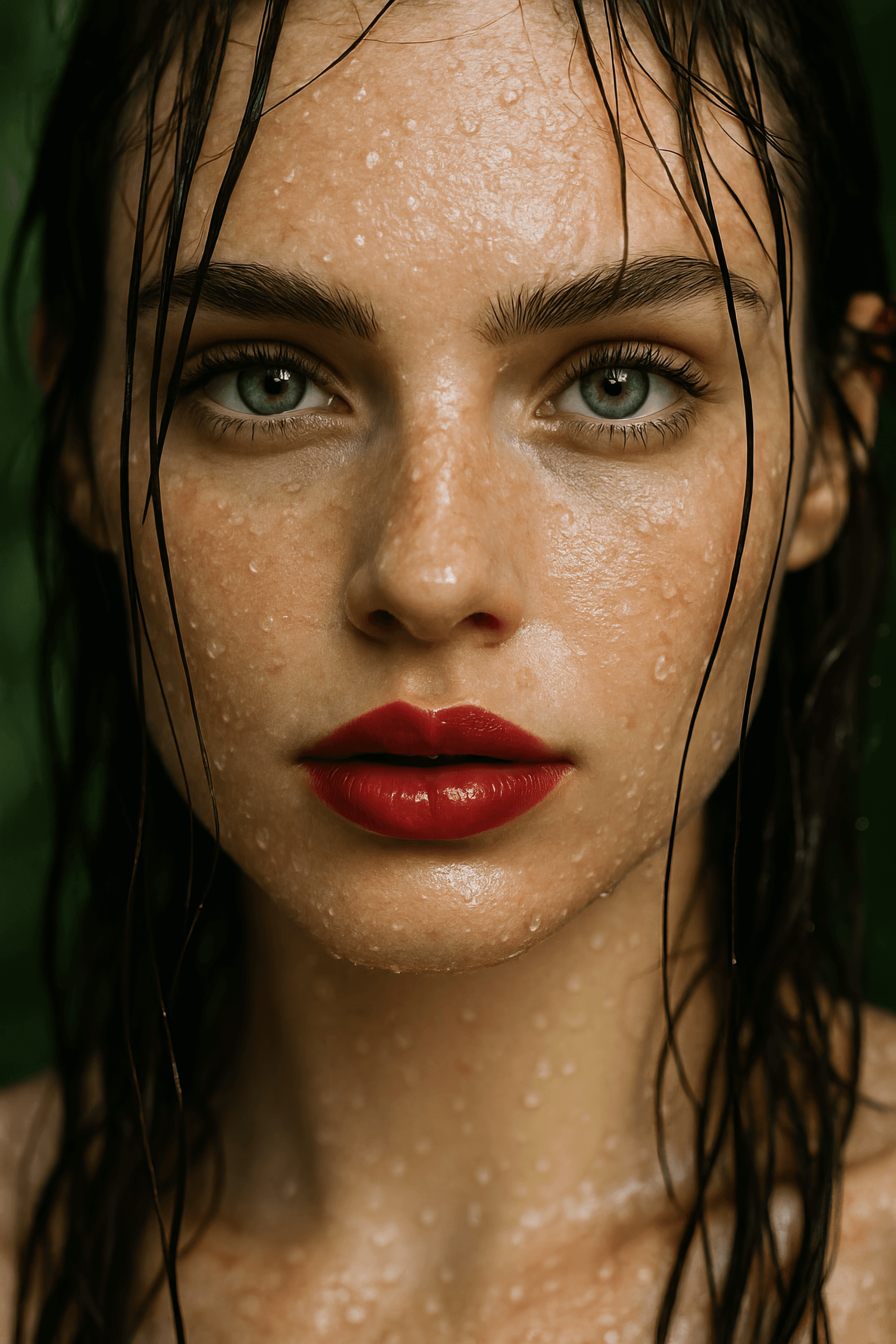 AI generated: {
  "subject": {
    "type": "female model",
    "expression": "pink bold lips",
    "eyes": {
...