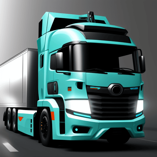 AI generated: futuristic modern truck 
