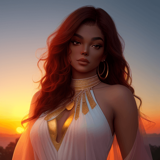 AI generated: mj, ethereal sunset, maximum details
