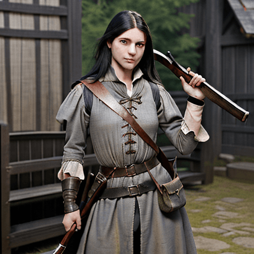 AI generated: Musket in hand, medieval, engineer, leather jerkin, renaissance, dirty looking, Pouch over shulder, ...