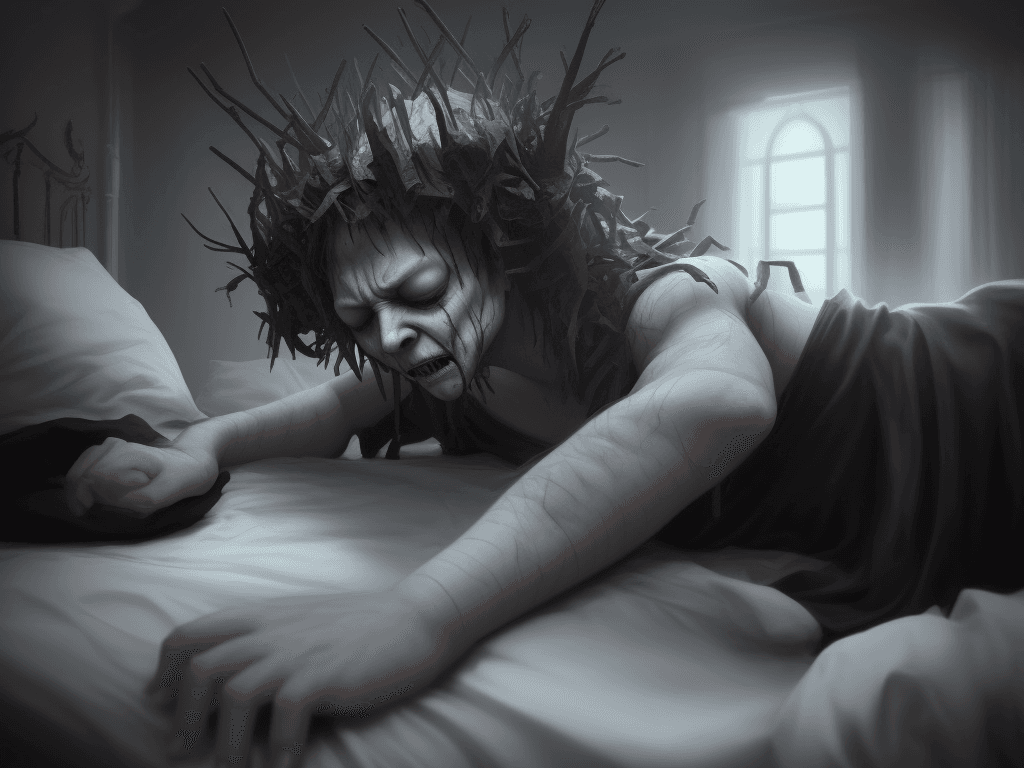 AI generated: Things that come out in my dreams when I sleep, nightmare ,