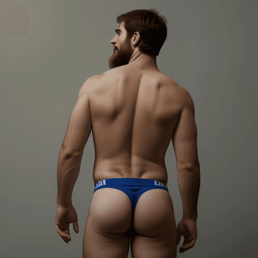 AI generated: Iker casillas, beard, wearing briefs, hyper realistic, high quality, realistic face, back view, real...