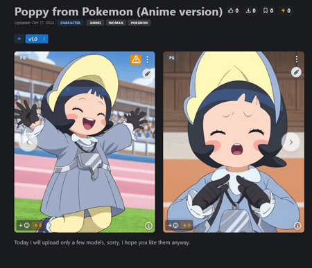 Poppy from Pokemon (Anime version)