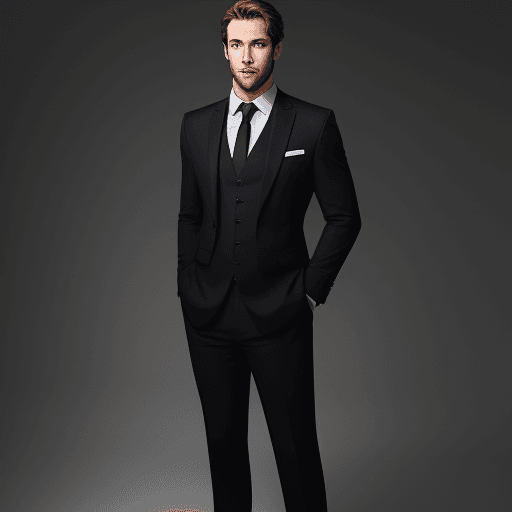 AI generated: handsome man standing 