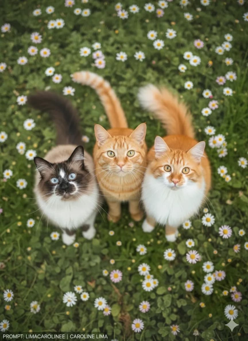 AI generated: Create an ultra-realistic photograph.
Use the reference images of the animals without altering thei...