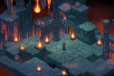XL FFTA Isometric Grid Map, Level, Scene Design Tools, Final Fantasy Tactics Advance