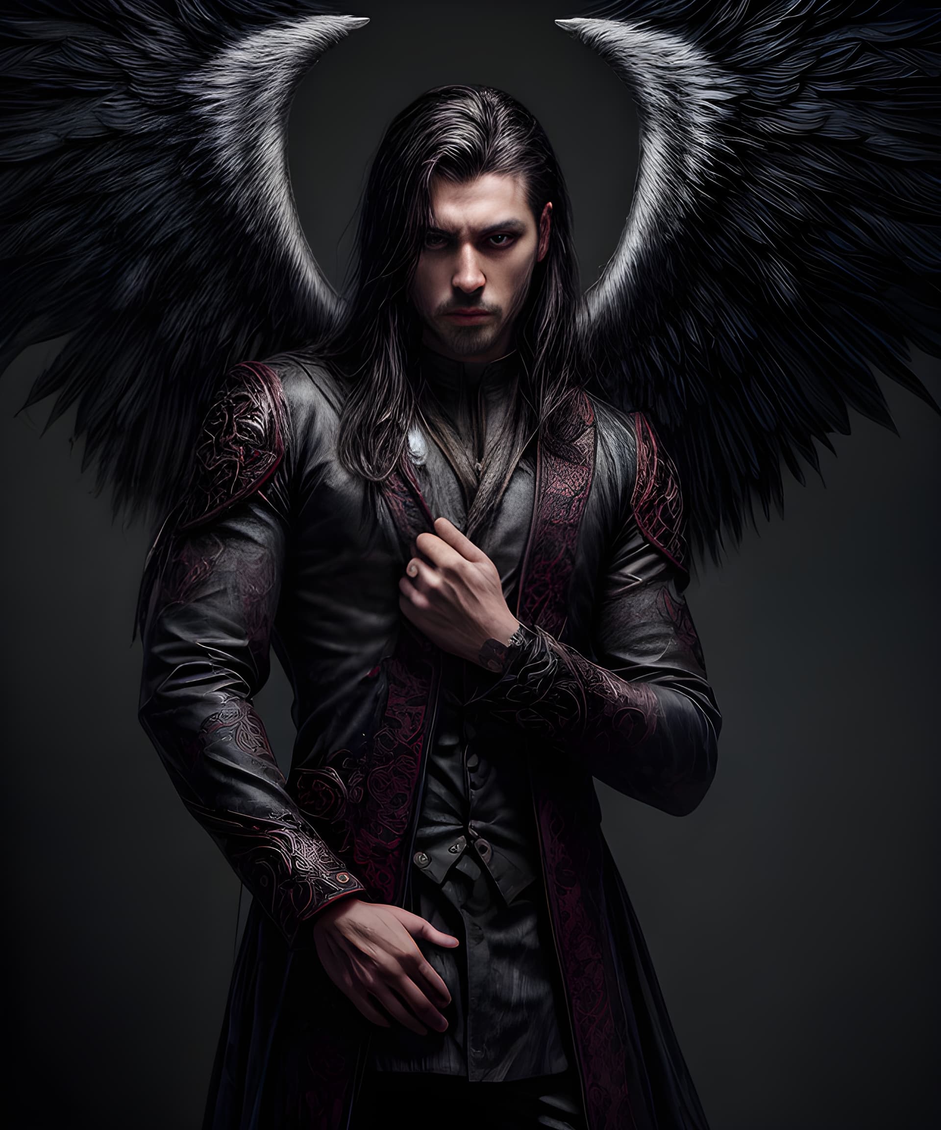 AI generated: Create an imaginative representation of the preacher torn between his teachings of love and his relu...