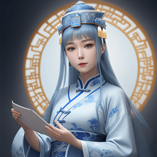 AI generated: High-resolution object design, dream colour, mainly blue and white, very scientific and technologica...