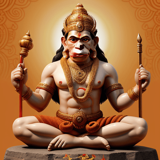 AI generated: lord hanuman