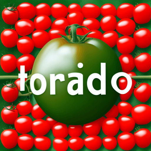 AI generated: A logo made of tomatoes