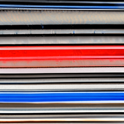 AI generated: extreme macro photo of clean polished glass, edges with light from four different colors, blurred, w...