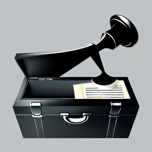 AI generated: Create a professional and sleek icon that represents legal and business set-up services. Incorporate...
