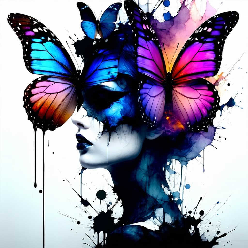 AI generated: anthro | Madame butterfly x Tears of the sun |

(( Rorschach test )) butterfly stencil and the fem...