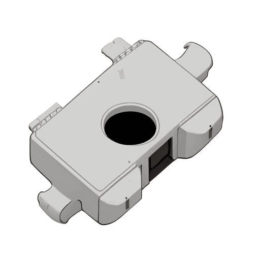 AI generated: the ITT j1772 ev coupler in the style of minimalist illustrator, white background, traditional oil p...