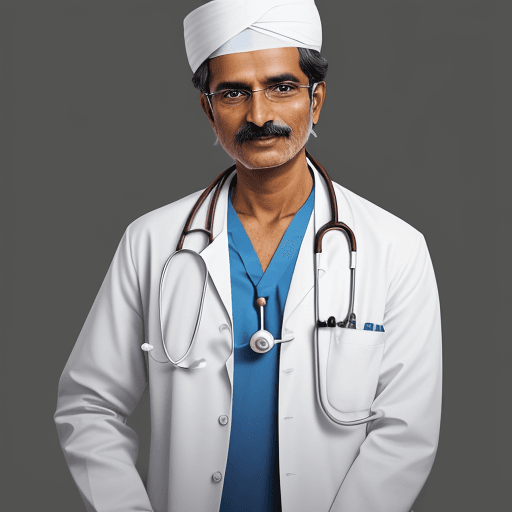 AI generated: Indian doctor with stethoscope
