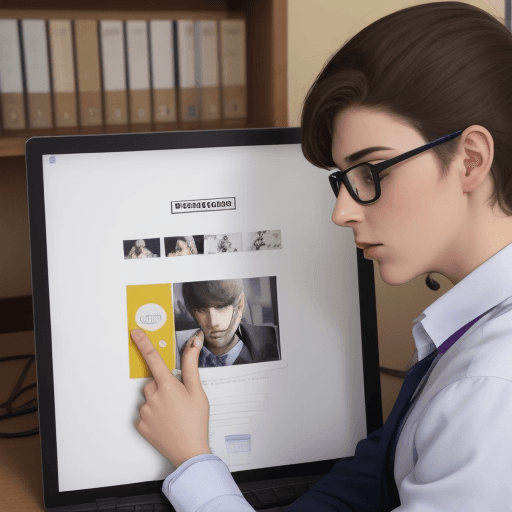 AI generated: persona presionando un boton muy entusiasmado
