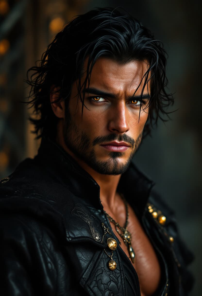 AI generated: A hyper-realistic, cinematic portrait of a clean-shaven, 29-year-old, incredibly handsome man. He is...