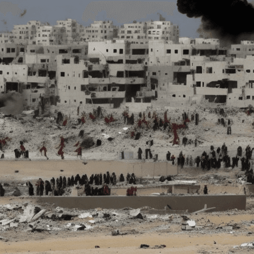 AI generated: gaza war
