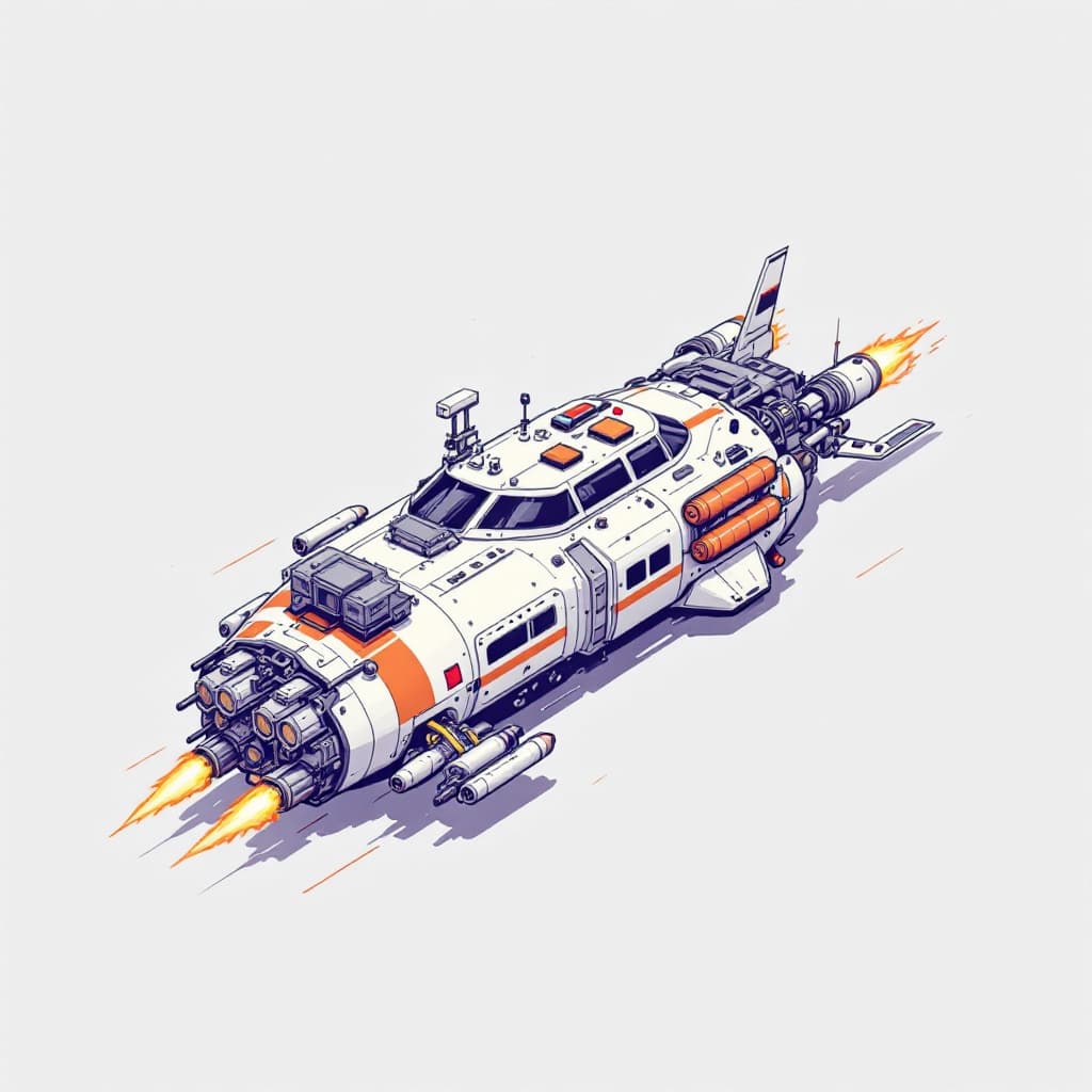 AI generated: Can yo generate space craft ti transportation 