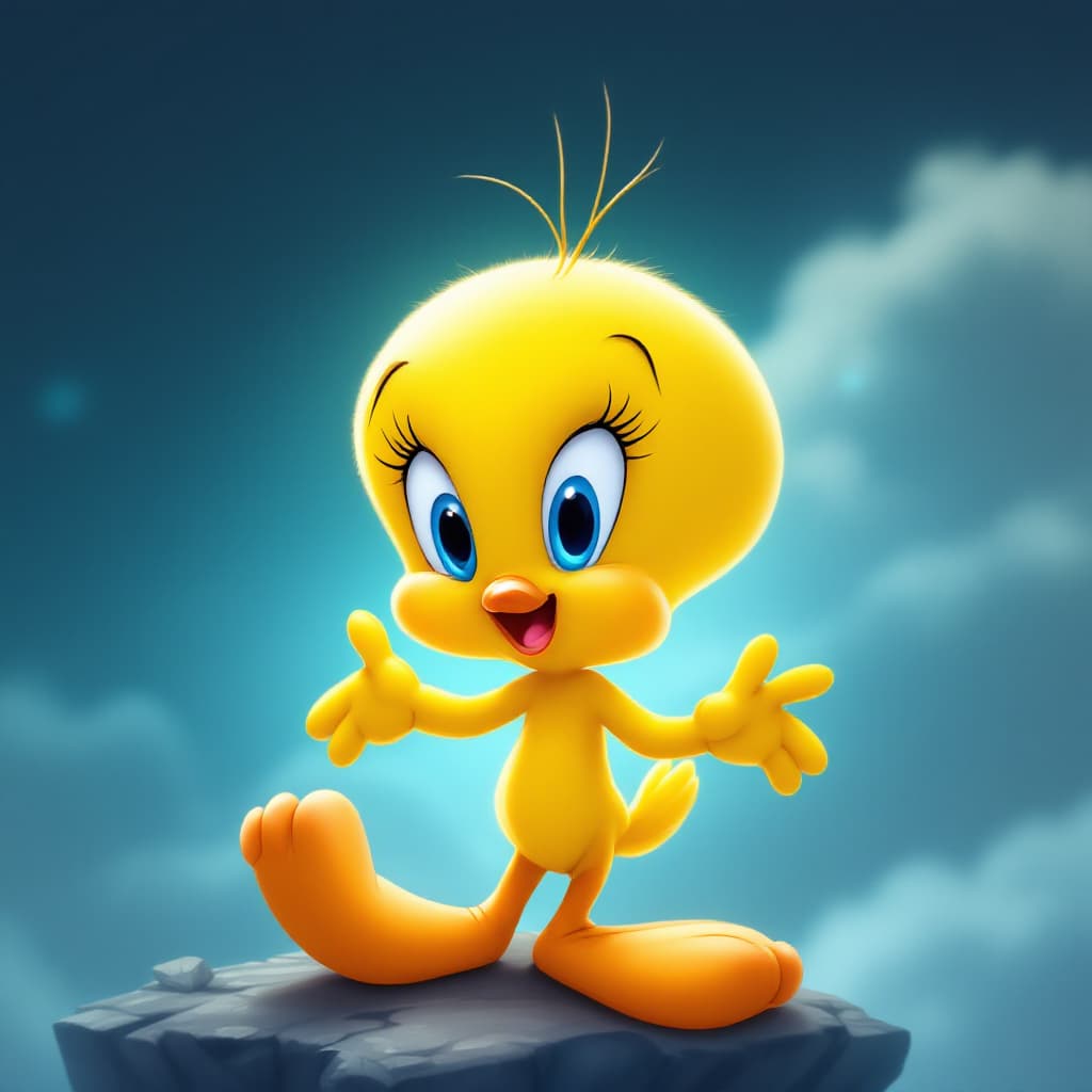 AI generated: "I want to create a funny and adventurous script for the character Tweety. In this story, Tweety is ...