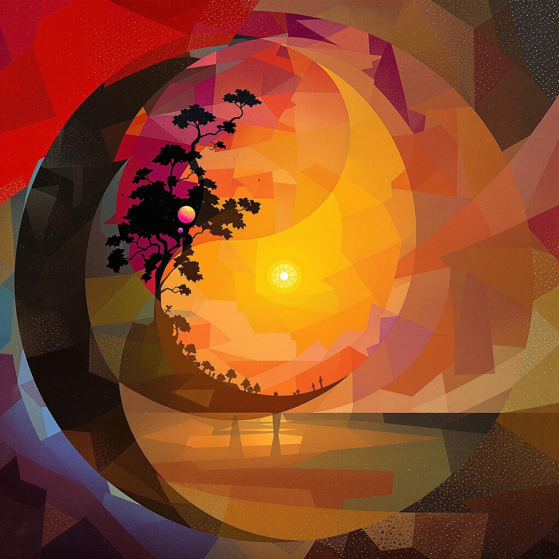 AI generated: abstract surrealism yin and yang, moon and Sun --ar 1:2 --personalize yruxpc2 --stylize 750 --v 6. 1...