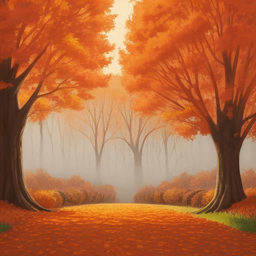 AI generated: October autumn illustration high quality 