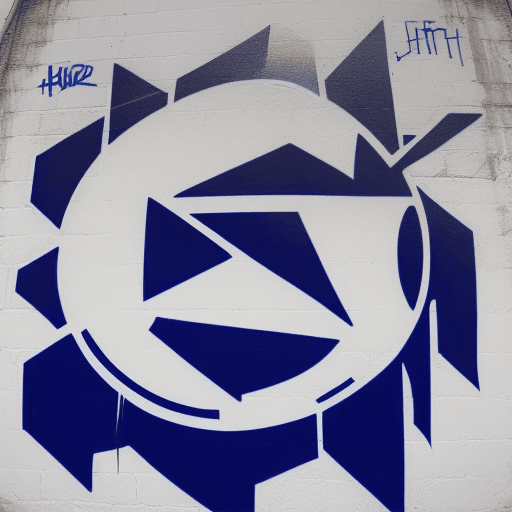 AI generated: Not Coin logo in graffiti art on the wall