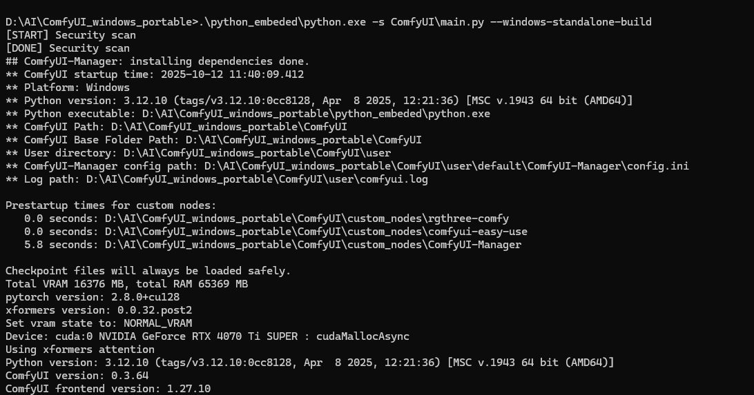 ComfyUI Windows Portable