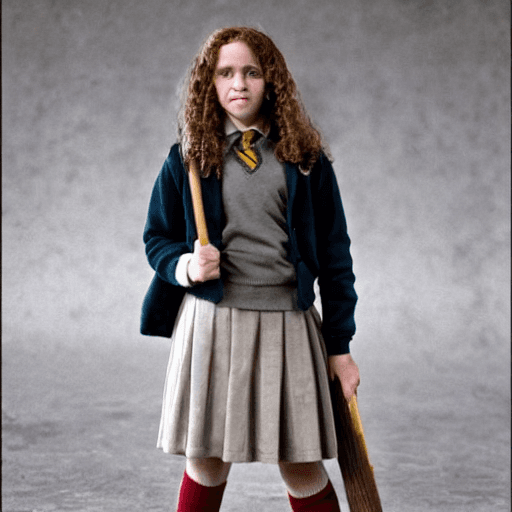 AI generated: in school,Hermione Granger,full body