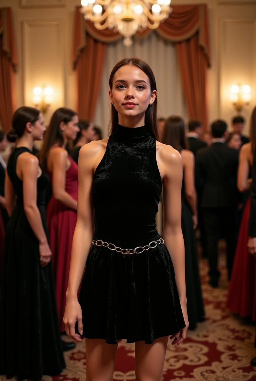 Sleeveless Velvet Dress