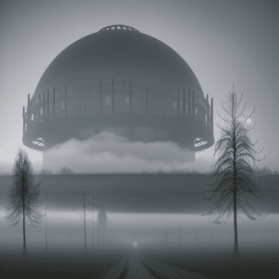 AI generated: düster, lächelnder nebel, horror, unheimlich, 8k