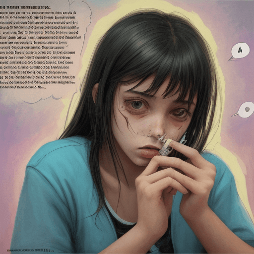 AI generated: A girl who uses drugs

