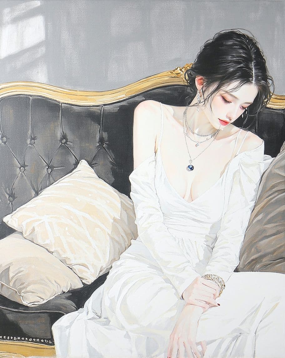AI generated: A pastel pencil illustration in a close-up of an art print, featuring a romantic, minimalist depicti...