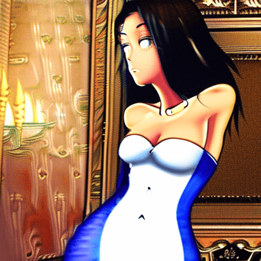 AI generated: masterpiece, best quality, ultra detailed, high resolution, full body, in living room, standing, whi...