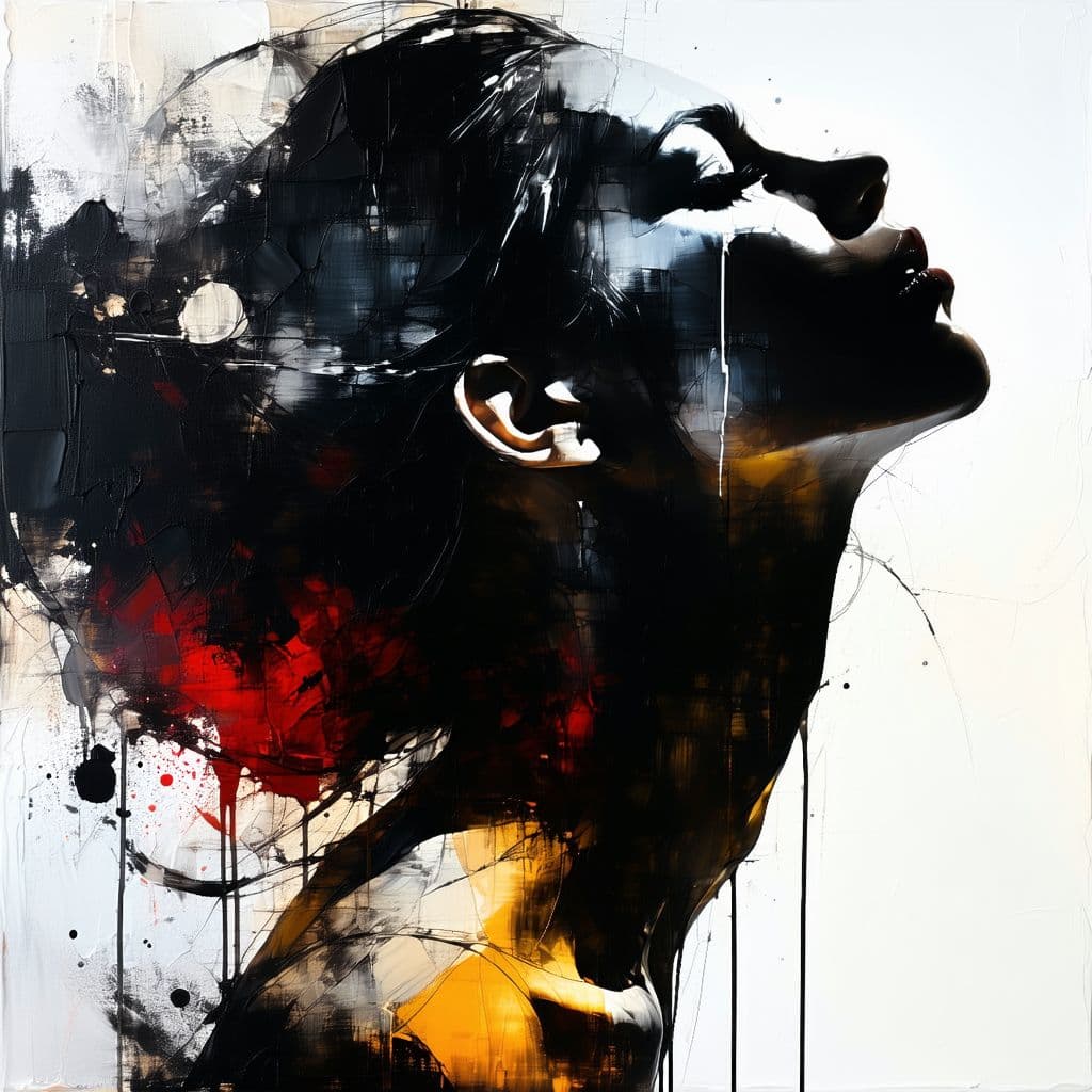 AI generated: wonderfull woman, modern expressonism, by dante gabriel, russ mills, egon schiele
