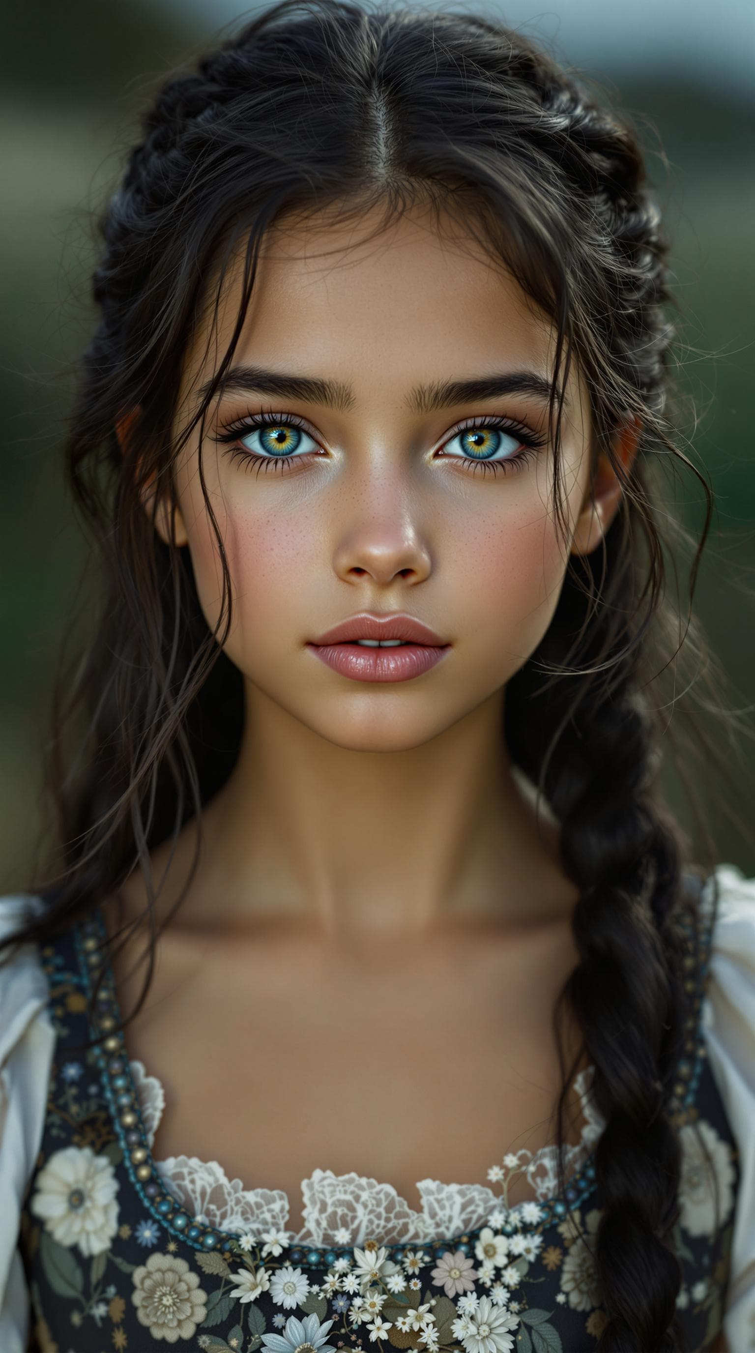 AI generated: a professional photo of a exceptionally of the most beautiful Mexican girl in the world, (age 11), (...