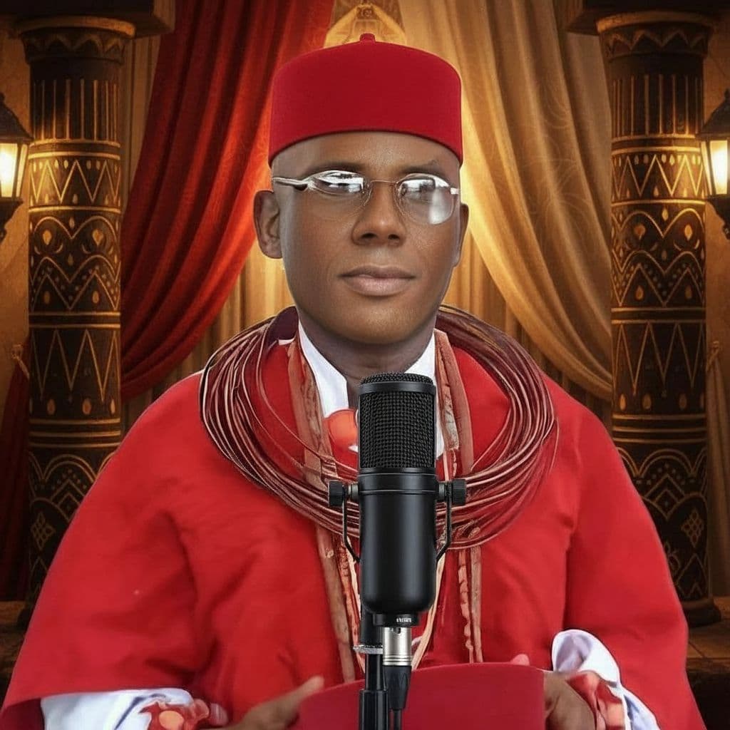 AI generated: recreate the image and give the chief lifelike skin texture on his face 