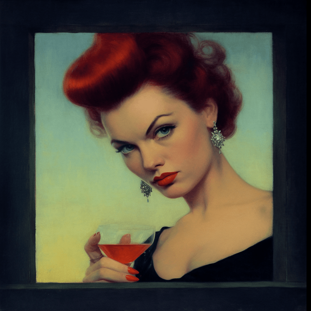 AI generated: temptress, Award - winning, photograph shot with Kodak Portra 800, a Hasselblad 500C, 55mm f/ 1. 8 l...