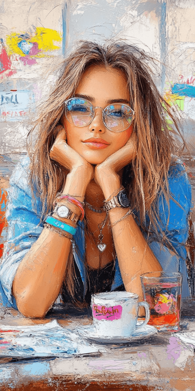 AI generated: an impressionist painting of a woman, beauty --chaos 75 --ar 1:2 --profile rsy6uq9 --stylize 750