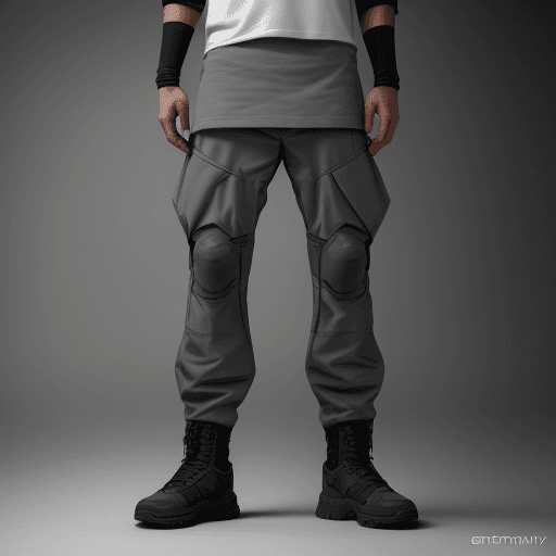 AI generated: Photograph, urban millitary, technical materials, fabric small point label on text 'Graytheory', sma...