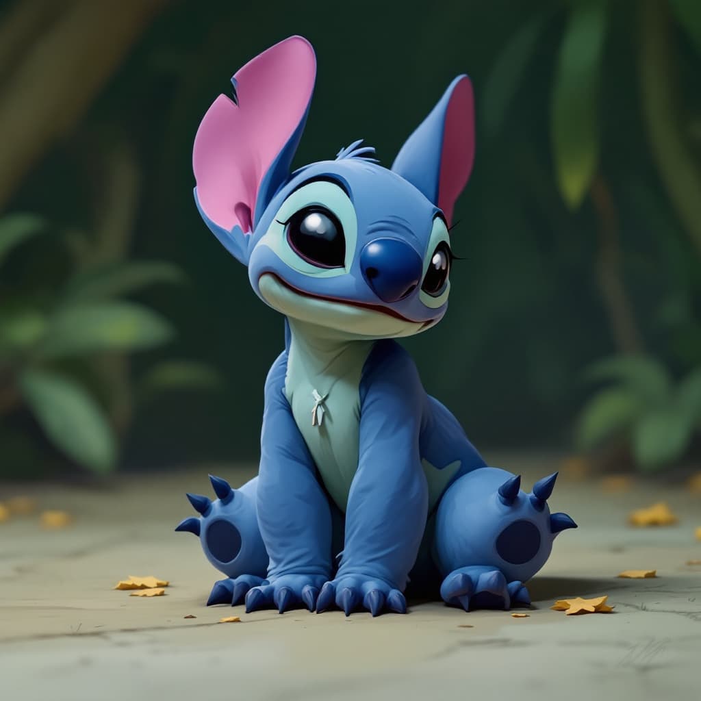 AI generated: Stitch,Leaning forward