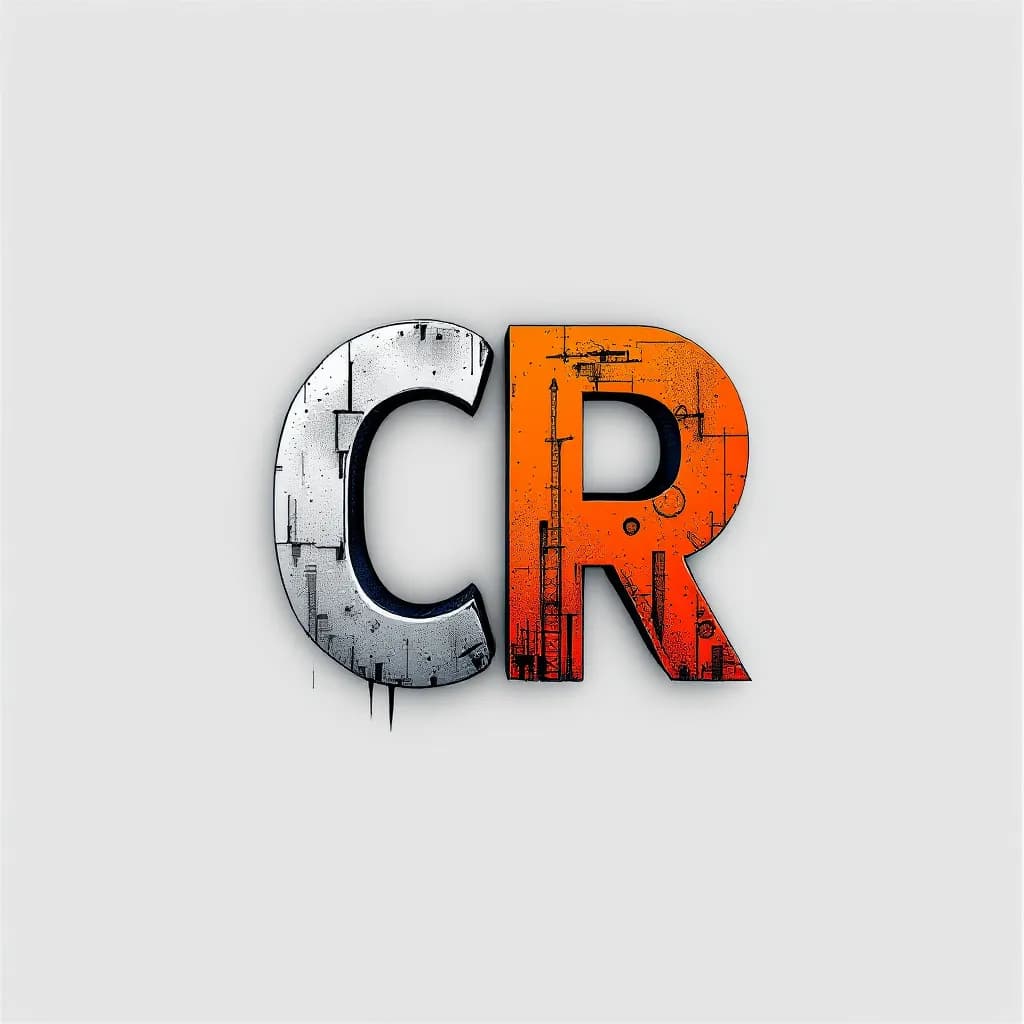 AI generated: create a logo for building builder using letter "CR"