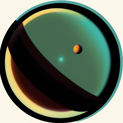 AI generated: lofi retro art of a planet, matte paper background --ar 9:19