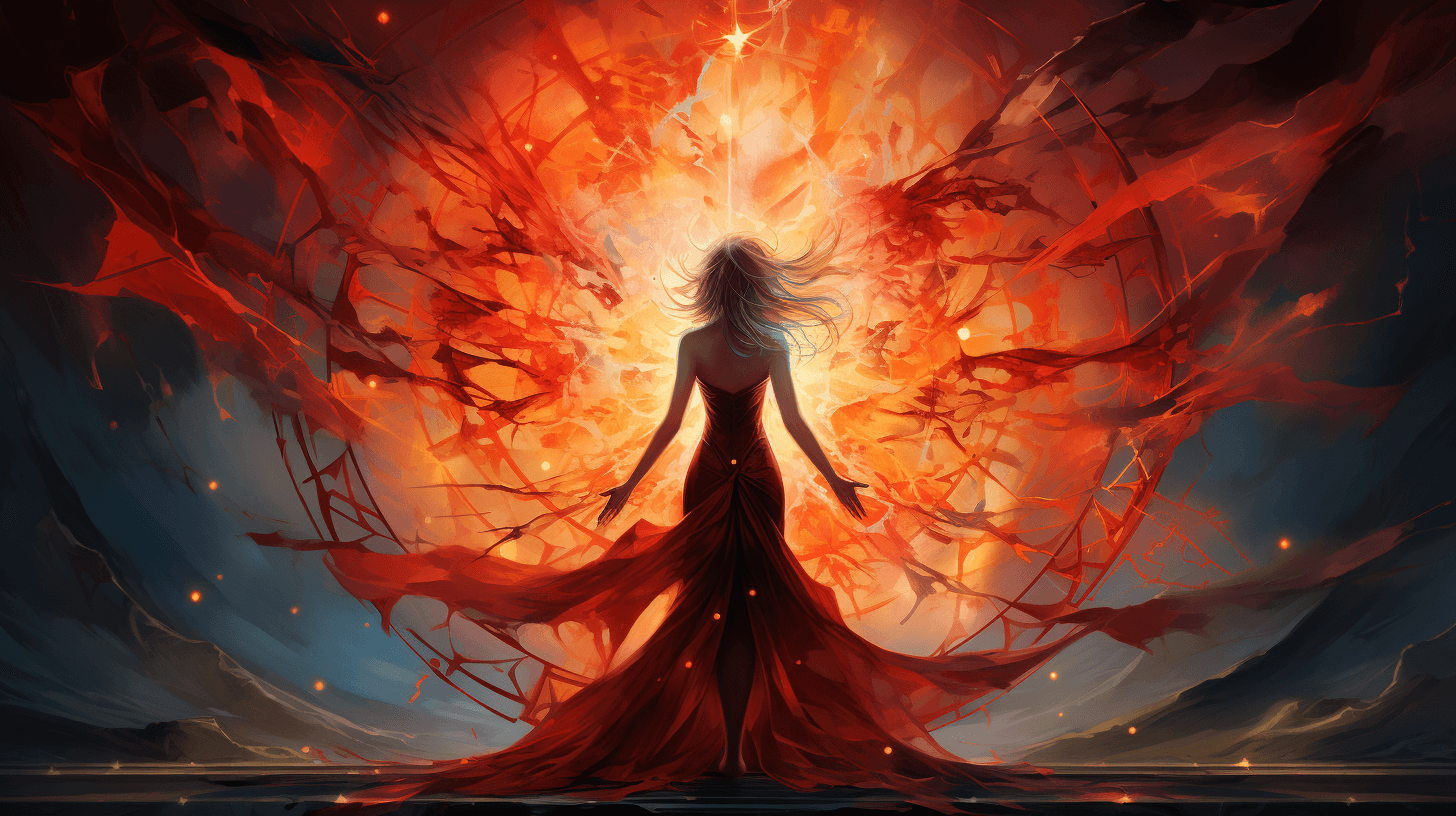AI generated: <https://s.mj.run/qyFlmxLqA-s> <https://s.mj.run/XPR7AsAD3GM> Kaleidoscopic Romantic Sigil of Fiery ...
