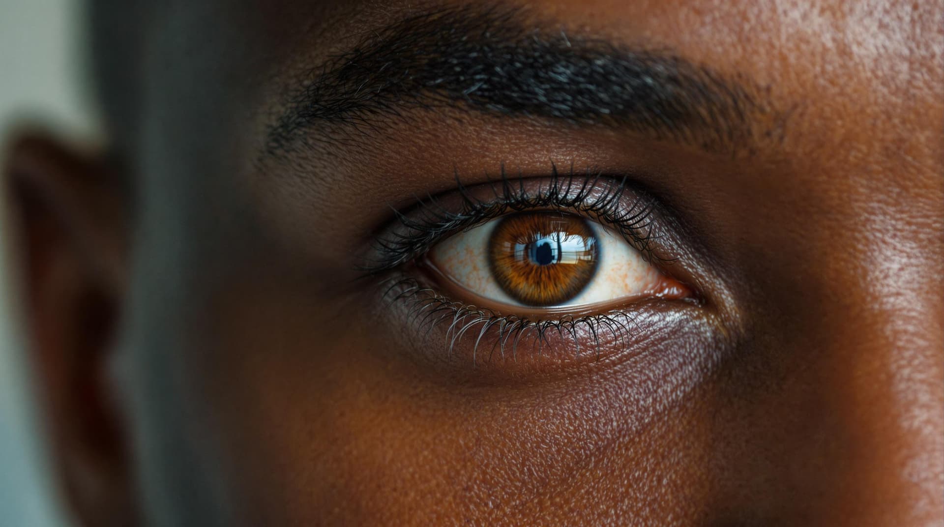 AI generated: /imagine prompt: 45-year-old African executive in boardroom, (calm almond-shaped eyes with 15° downw...