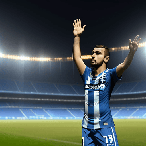 AI generated: Cruzeiro esporte clube de belo horizonte, clube de futebol, ganhando de 6x1 do clube atletico mineir...